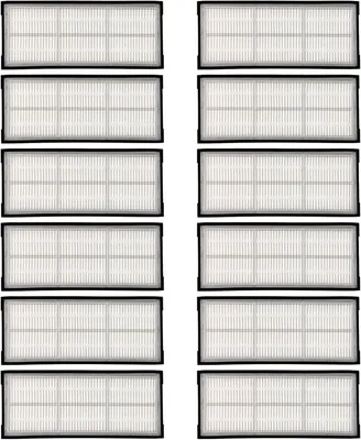 A grid of vacuum cleaner filters.
