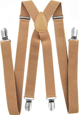 Produktbild von axy® Herren Hosenträger 2,5cm breite mit 4 Stabile Clips X-Form länge verstellbar Hochzeit-Business Outfit
