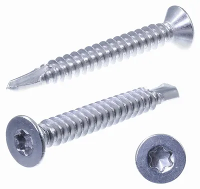 Produktbild von SECCARO Blechschraube mit Senkkopf 2,9 x 19 mm, Edelstahl A2, Bohrspitze, ISO 15482 / DIN 7504, TX / Innensechsrund, 250 Stück