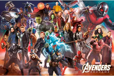 Produktbild von Avengers - Endgame - Line Up - Poster - Größe 91,5x61 cm