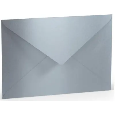 Productafbeelding van Enveloppen, formaat C5, met natlijm, zilverkleurig, verpakking van 5 stuks