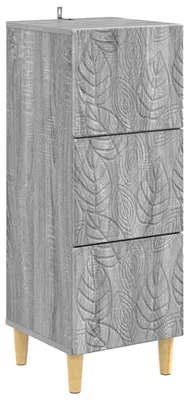 Image de Armoire à tiroirs Sonoma gris 33 x 34,5 x 90 cm