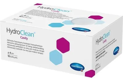 Immagine prodotto di Compresse per cavità Hydroclean rotonde da 4 cm sterili 10 pz