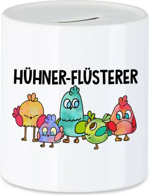 Produktbild von Hühner-Flüsterer Spardose Huhn-Fans Bauernhof Chicken Hühnerhof Geschenk