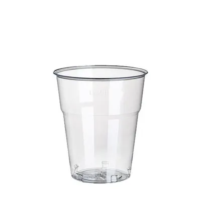 Zdjęcie produktu dla 1000 kubków do picia Papstar Hurricane, PET 0,2 l Ø 7,8 cm, 9,7 cm krystalicznie przezroczysty 87019