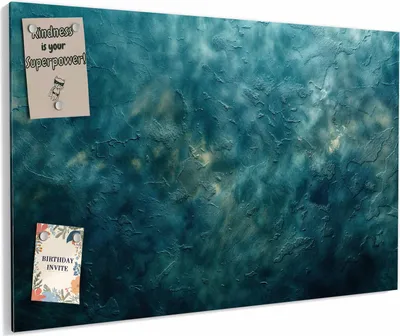 Produktbild von Magnettafel 90x60cm magnetisch & beschreibbar Metall-Board - Texturierte Wand
