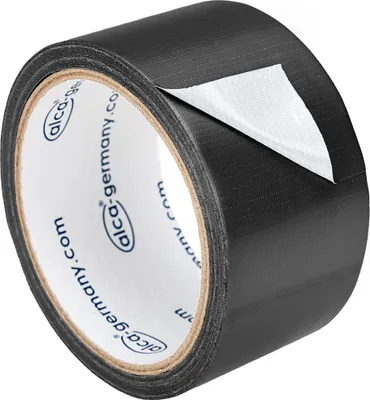 Produktbild von alca® Reparatur Montage Klebeband schwarz Power Tape ca. 0,2 mm x 50 mm x 10 m wasserfest wetterfest selbstverschweißend Gewebeklebeband Panzerband