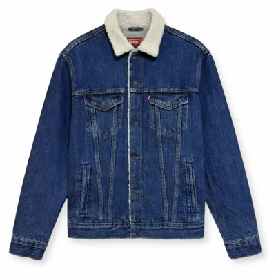 Produktbild von Levi's Type III Sherpa Trucker Jacke, Farbe: Dunkel gewaschen, Größe: S