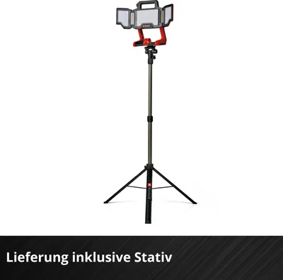 Obrázok produktu pre Einhell TP-CL 18/3000 Li Set, LED, 60 žiaroviek, 1,75 kg, Čierna, Červená, Samostatne stojace pracovné svetlo