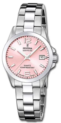 Produktbild von Festina Damenuhr Swiss Made Armbanduhr Edelstahl silber D3UF20049/3
