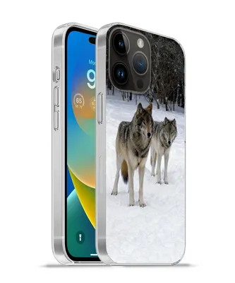 Produktbild von MuchoWow® Handyhülle Schutzhülle Hülle für Apple iPhone 14 Pro - Softcase Wolf - Schnee - Kanada Silikon Softcase Handy Hülle - Umschlag