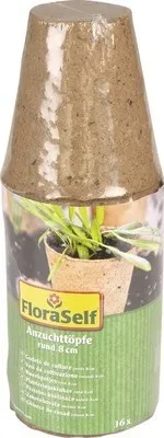 Produktbild von Anzuchttöpfe FloraSelf Ø 8 cm 16 Stk