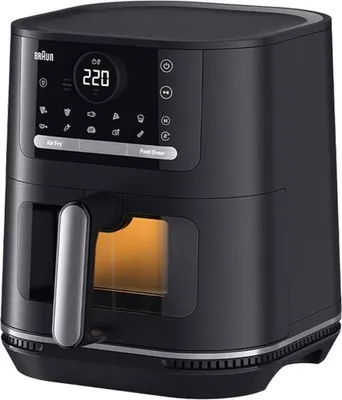 Braun HF 5055I BK Einzelbild 6 l Eigenständig 2000 W Heißluftfritteuse Schwarz