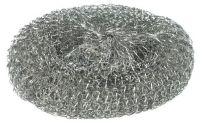 Produktbild von 10 Topfreiniger, Draht rund Ø 12 cm · 3 cm silber , kratzend