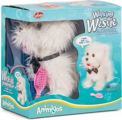 Obrázok produktu pre Tobar plyšový pes hračka Walking Westie s diaľkovým ovládaním