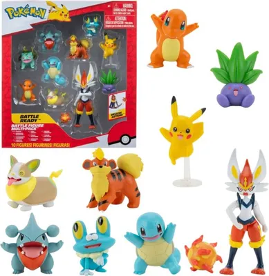 Produktbild von Jazwares Pokemon Figure 10 Pack 4+ Yearbeschädigt