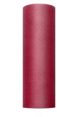 Produktbild von Tüll Tischläufer | 9 m x 15/30 cm 9m x 30 cm Bordeaux