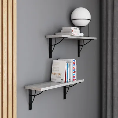 Produktbild von AKKE Beton Hängeregal NEO modern LOFT-style LxB: 50x20 cm