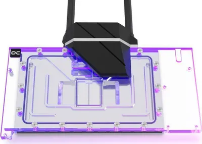 Produktbild von Alphacool 14488, Wasserblock, Acryl, Messing, Nylon, Schwarz, Transparent, 4-polig, 1/4", 12 cm