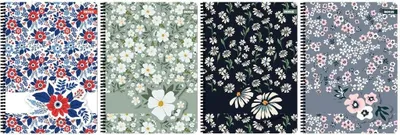 Zdjęcie produktu dla Kołozeszyt A4/80K kratka Flower (5szt)