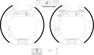Produktbild von TEXTAR Bremsensatz Trommelbremse Hinten für FIAT Ducato Kastenwagen (250, 290) 84060900