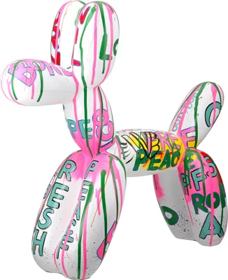Produktbild von Casablanca by Gilde Figur Hund Pallone weiß H. 40 cm, 59605