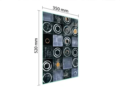 Image de Planche à découper en verre 35x52 Motif
