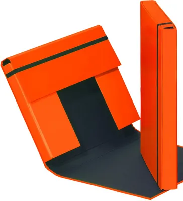 Produktbild von Heftbox A4 Pappe orange Packung mit 6 Stück