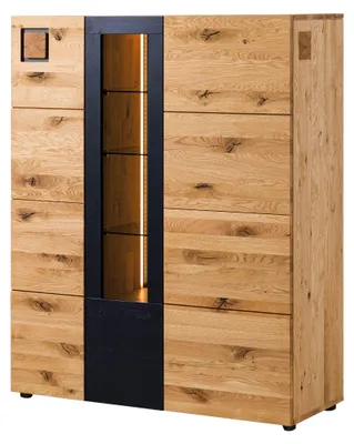Produktbild von MASSIVMOEBEL24.DE Highboard Wildeiche 116x43,5x143 natur geölt/lackiert KITZBÜHEL #107