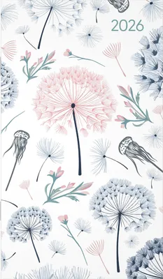 Produktbild von Alpha Edition - Miniplaner Style Pusteblumen 2026 - Taschenkalender 9×15 cm, Weekly-Planer mit 64 Seiten, 1 Woche pro Seite, kompakter Notizkalender mit Jahresübersicht & Zusatzinfos