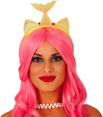 Produktbild von Meerjungfrau Diadem Karneval Sirenen Krone Kostüm Accessoire Meer Fantasie Glanz Glamour Party Hingucker, Farbe: Gold