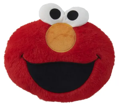 Elmo-Kissen 28x24 cm, rot, Plüsch, Sesamstraßendekokissen