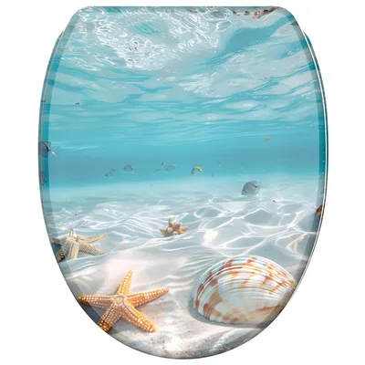 Produktbild von SANILO® WC-Sitz mit Absenkautomatik und Schnellverschluss Waterworld, Toilettendeckel direkt vom Hersteller, Klodeckel, Klobrille, WC Deckel