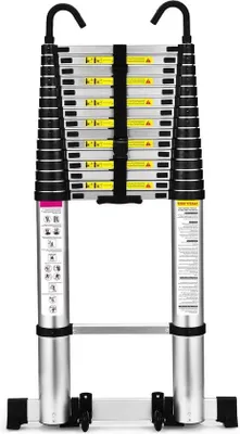 Produktbild von Teleskopische Leiter 5,6 Meter mit abnehmbarem Plattform