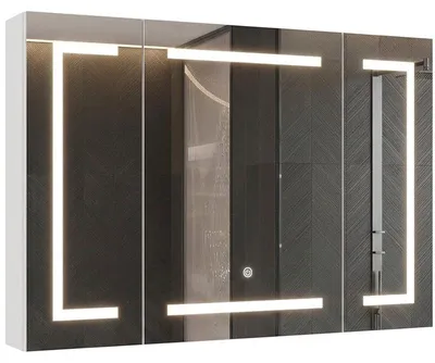 Immagine prodotto di Armadietto da bagno a specchio con illuminazione a LED DJ504915_3, 100 x 63,6 cm, bianco