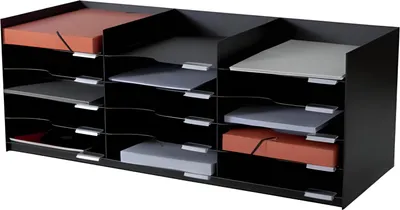 Produktbild von PAPERFLOW Sortierstation Formularbox 15 Fächer schwarz