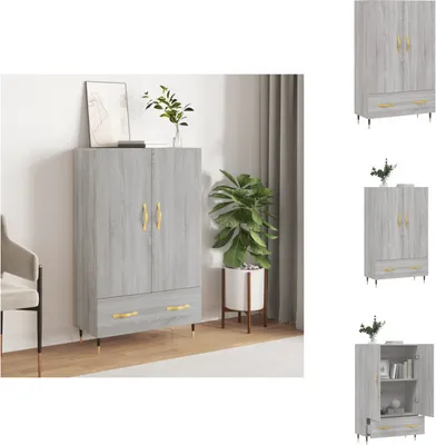 Produktbild von vidaXL Highboard Grau Sonoma 69,5x31x115 cm Holzwerkstoff -  Sideboards