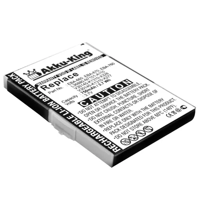 Produktbild von Akku kompatibel mit Siemens EBA-660, 670, 760, V30145-K1310-X289 - Li-Ion 750mAh - für CX65, CF62, AX72, AX75, C65, C70, C75, CF65