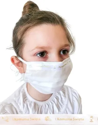 Immagine prodotto di Maschera da comunione con fiocco per bambina
