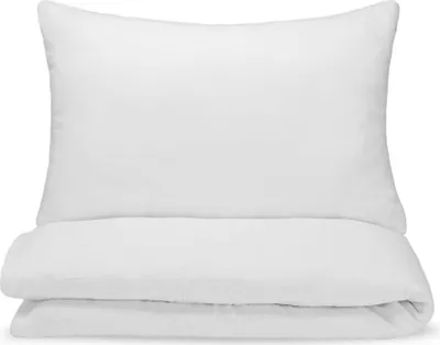 Produktbild von Musselin Bettwäsche WEISS für Einzelbett