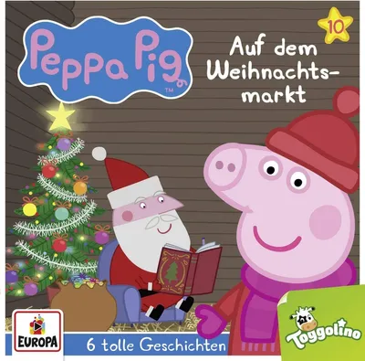 Produktbild von Peppa Pig Hörspiel 10. Auf dem Weihnachtsmarkt (und 5 weitere Geschichten)