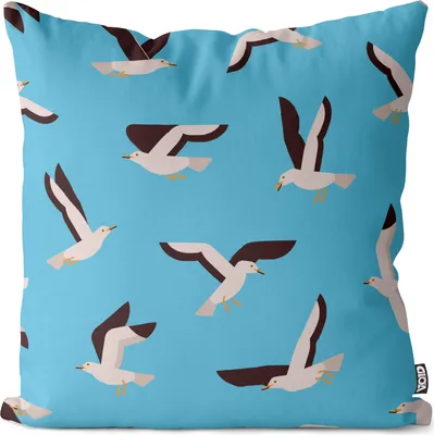 Produktbild von VOID Seemöven Seevögel Kissenbezug Kissenhülle Sofakissen Kissen Deko Outdoor-Kissen Dekokissen