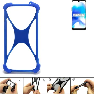 Produktbild von K-S-Trade Handy Hülle kompatibel mit Blackview A80s Silikon Schutzhülle Cover Case Bumper Silikoncase TPU Softcase Schutz Hülle Smartphone