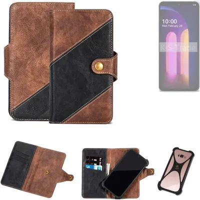 Produktbild von K-S-Trade Handyhülle Schutzhülle Bookstyle Case kompatibel mit LG Electronics V60 ThinQ 5G Klapphülle Cover Hülle Schutztasche 1x