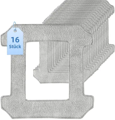 Produktbild von 16 Stück Reinigungstücher für ECOVACS WINBOT W2S / W2S Omni Fensterputzroboter, Waschbares Mikrofaser Reinigungspad Fensterreinigung Ersatzteile Zubehör