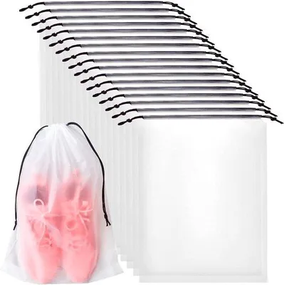 Obrázek produktu pro Ochranné tašky na boty – voděodolné – cestovní tašky – 50 kusů – 30 x 40 cm – průsvitné