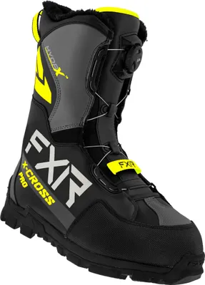 Image de FXR X-Cross Pro BOA Bottes de motoneige, noir/jaune, 43
