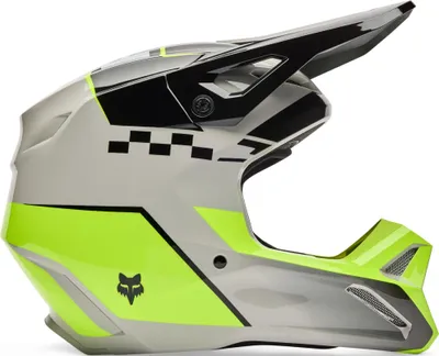 Image de Fox Kinder V1 Collect Helm [Gry/Ylw] Größe: YL
