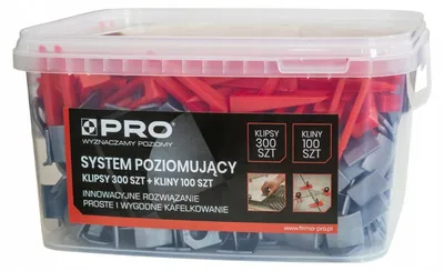 Produktbild von Pro Nivelliersystem Clips und Keile 1,5mm 400 Stück