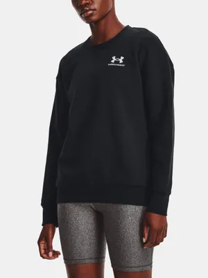 Productafbeelding van Under Armour Essential Fleece Crew Sweater, zwart, maat M, voor dames